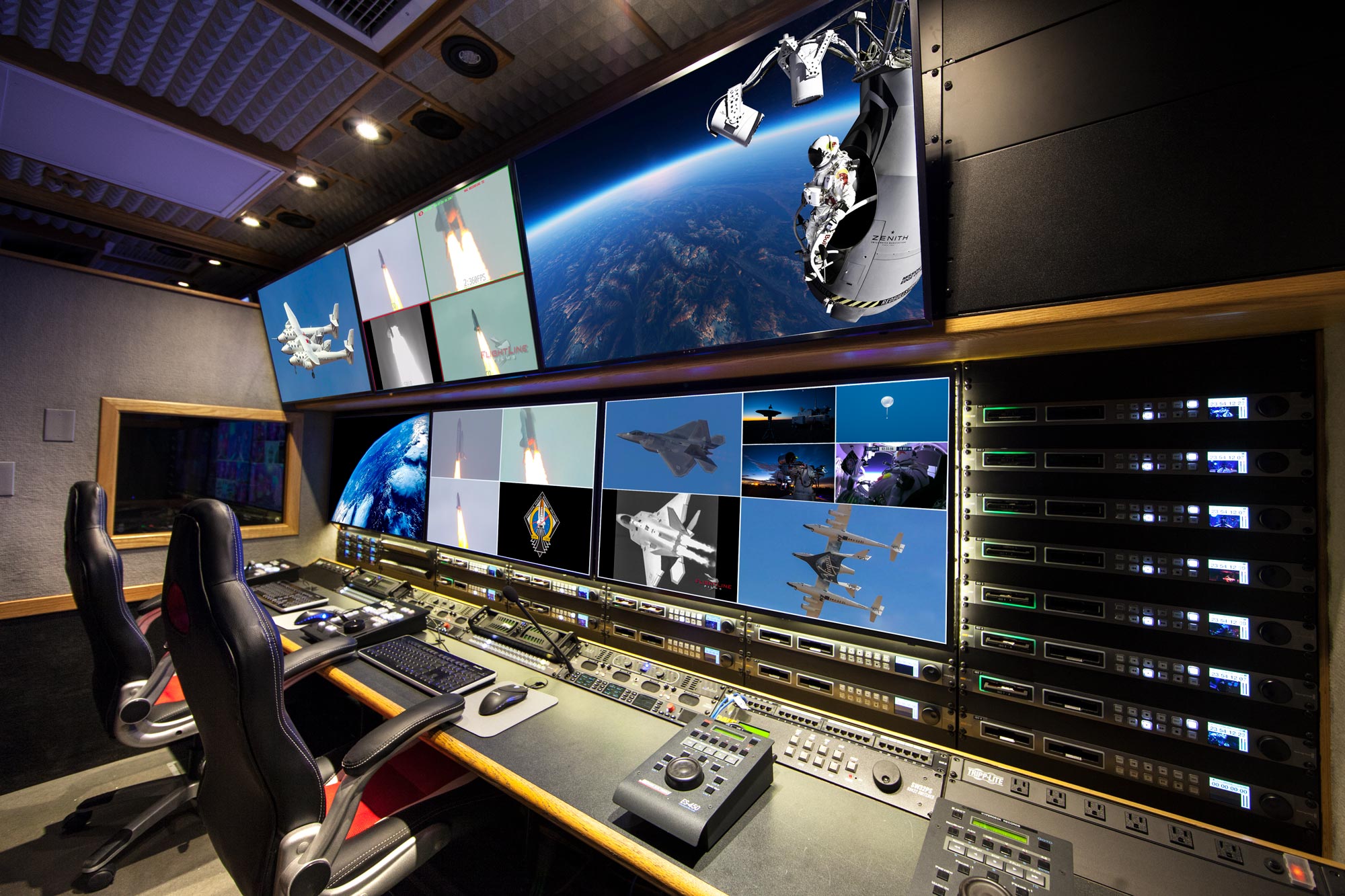 8k live broadcast truck for aerospace
